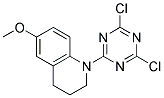 1-(4,6-DICHLORO-1,3,5-TRIAZIN-2-YL)-6-METHOXY-1,2,3,4-TETRAHYDROQUINOLINE, TECH Struktur