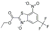 2-(ETHOXYCARBONYL)-7-NITRO-5-(TRIFLUOROMETHYL)-1,3-BENZOTHIAZOL-3-IUM-3-OLATE, TECH Struktur