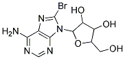 2-(6-AMINO-8-BROMO-9H-PURIN-9-YL)-5-(HYDROXYMETHYL)TETRAHYDROFURAN-3,4-DIOL, TECH Struktur