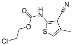 2-CHLOROETHYL N-(3-CYANO-4-METHYL-2-THIENYL)CARBAMATE, TECH Struktur