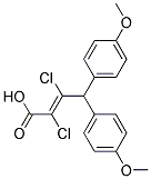 2,3-DICHLORO-4,4-DI(4-METHOXYPHENYL)BUT-2-ENOIC ACID, TECH Struktur