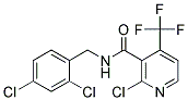 2-CHLORO-N-(2,4-DICHLOROBENZYL)-4-(TRIFLUOROMETHYL)NICOTINAMIDE, TECH Struktur