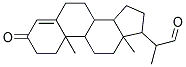 2-(10,13-DIMETHYL-3-OXO-2,3,6,7,8,9,10,11,12,13,14,15,16,17-TETRADECAHYDRO- 1H-CYCLOPENTA[A]PHENANTHREN-17-YL)PROPANAL Struktur