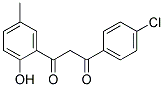 1-(2-HYDROXY-5-METHYLPHENYL)-3-(4-CHLOROPHENYL)-1,3-PROPANEDIONE Struktur