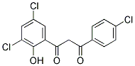 1-(3,5-DICHLORO-2-HYDROXYPHENYL)-3(4-CHLORO-PHENYL)-1,3-PROPANEDIONE Struktur