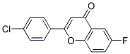 2-(4-CHLOROPHENYL)-6-FLUORO-4H-CHROMEN-4-ONE Struktur