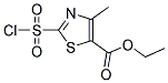 2-CHLOROSULFONYL-4-METHYL-THIAZOLE-5-CARBOXYLICACID ETHYL ESTER Struktur