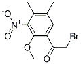 2-BROMO-1-(2-METHOXY-4,5-DIMETHYL-3-NITRO-PHENYL)-ETHANONE Struktur