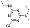 2-CHLORO-4-ETHYLAMINO-6-METHYLETHYLAMINO-S-TRIAZINE Struktur