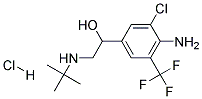 1-(4-AMINO-3-CHLORO-5-TRIFLUOROMETHYL-PHENYL)-2-TERT-BUTYLAMINO-ETHANOL HYDROCHLORIDE Struktur