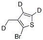 2-BROMO-3-METHYLTHIOPHENE-D3 Struktur