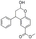 2-HYDROXY-4-PHENYL-6-METHOXYCARBONYL-2,3-DIHYDROBENZOPYRAN Struktur