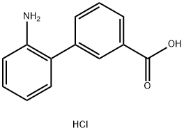 2'-AMINO-[1,1'-BIPHENYL]-3-CARBOXYLIC ACID HYDROCHLORIDE Struktur