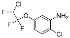 2-CHLORO-5-(2-CHLORO-1,1,2-TRIFLUOROETHOXY)ANILIN Struktur