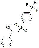 1-[(2-CHLORO-2-PHENYLETHYL)SULPHONYL]-4-(TRIFLUOROMETHYL)BENZENE Struktur