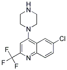 1-[6-CHLORO-2-(TRIFLUOROMETHYL)QUINOL-4-YL]PIPERAZIN Struktur