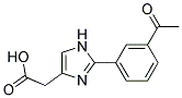 [2-(3-ACETYL-PHENYL)-1H-IMIDAZOL-4-YL]-ACETIC ACID Struktur