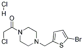 1-[(5-BROMOTHIEN-2-YL)METHYL]-4-(CHLOROACETYL)PIPERAZINE HYDROCHLORIDE Struktur