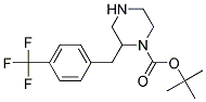 2-(4-TRIFLUOROMETHYL-BENZYL)-PIPERAZINE-1-CARBOXYLIC ACID TERT-BUTYL ESTER Struktur