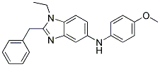 (2-BENZYL-1-ETHYL-1H-BENZOIMIDAZOL-5-YL)-(4-METHOXY-PHENYL)-AMINE Struktur