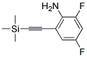 2,4-DIFLUORO-6-TRIMETHYLSILANYLETHYNYL-PHENYLAMINE Struktur