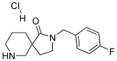 2-(4-FLUOROBENZYL)-2,7-DIAZASPIRO[4.5]DECAN-1-ONE HYDROCHLORIDE Struktur