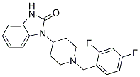 1-[1-(2,4-DIFLUOROBENZYL)PIPERIDIN-4-YL]-1,3-DIHYDRO-2H-BENZIMIDAZOL-2-ONE Struktur