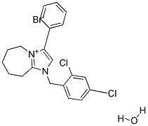 1-[(2,4-DICHLOROPHENYL)METHYL]-6,7,8,9-TETRAHYDRO-3-PHENYL-5H-IMIDAZO[1,2-A]AZEPINIUM BROMIDE HYDRATE Struktur