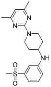 1-(4,6-DIMETHYLPYRIMIDIN-2-YL)-N-[3-(METHYLSULFONYL)PHENYL]PIPERIDIN-4-AMINE Struktur