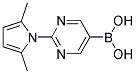 [2-(2,5-DIMETHYL-1H-PYRROL-1-YL)PYRIMIDIN-5-YL]BORONIC ACID Struktur