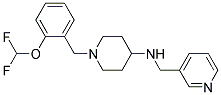 1-[2-(DIFLUOROMETHOXY)BENZYL]-N-(PYRIDIN-3-YLMETHYL)PIPERIDIN-4-AMINE Struktur