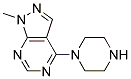 1-METHYL-4-PIPERAZIN-1-YL-1H-PYRAZOLO[3,4-D]PYRIMIDINE Struktur