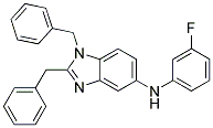 (1,2-DIBENZYL-1H-BENZOIMIDAZOL-5-YL)-(3-FLUORO-PHENYL)-AMINE Struktur