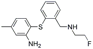 2-[(2-AMINO-4-METHYLPHENYL)THIO]-N-(2-FLUOROETHYL)-BENZENEMETHANAMINE Struktur