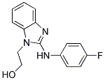 2-(2-[(4-FLUOROPHENYL)AMINO]-1H-BENZIMIDAZOL-1-YL)ETHANOL Struktur