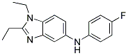 (1,2-DIETHYL-1H-BENZOIMIDAZOL-5-YL)-(4-FLUORO-PHENYL)-AMINE Struktur