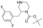 2-(2,5-DIFLUORO-BENZYL)-PIPERAZINE-1-CARBOXYLIC ACID TERT-BUTYL ESTER Struktur