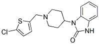 1-(1-[(5-CHLORO-2-THIENYL)METHYL]PIPERIDIN-4-YL)-1,3-DIHYDRO-2H-BENZIMIDAZOL-2-ONE Struktur