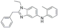 (2-BENZYL-1-ETHYL-1H-BENZOIMIDAZOL-5-YL)-O-TOLYL-AMINE Struktur