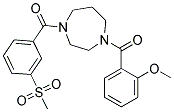 1-(2-METHOXYBENZOYL)-4-[3-(METHYLSULFONYL)BENZOYL]-1,4-DIAZEPANE Struktur