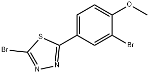 2-BROMO-5-(3-BROMO-4-METHOXYPHENYL)-1,3,4-THIADIAZOLE Struktur