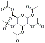 1,2,3,6-TETRA-O-ACETYL-4-O-METHYLSULFONYL-D-GLUCOPYRANOSE Struktur