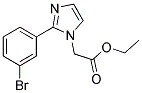 [2-(3-BROMO-PHENYL)-IMIDAZOL-1-YL]-ACETIC ACID ETHYL ESTER Struktur