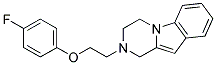 2-[2-(4-FLUOROPHENOXY)ETHYL]-1,2,3,4-TETRAHYDROPYRAZINO[1,2-A]INDOLE Struktur