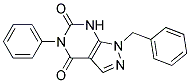 1-BENZYL-5-PHENYL-1,7-DIHYDRO-PYRAZOLO[3,4-D]PYRIMIDINE-4,6-DIONE Struktur