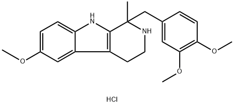 1-(3,4-DIMETHOXYBENZYL)-6-METHOXY-1-METHYL-2,3,4,9-TETRAHYDRO-1H-BETA-CARBOLIN-2-IUM CHLORIDE Struktur