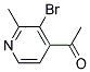 1-(3-BROMO-2-METHYLPYRIDIN-4-YL)ETHANONE Struktur