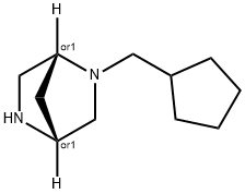 (1S,4S)-2-CYCLOPENTYLMETHYL-2,5-DIAZA-BICYCLO[2.2.1]HEPTANE Struktur