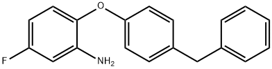 2-(4-BENZYLPHENOXY)-5-FLUOROANILINE Struktur