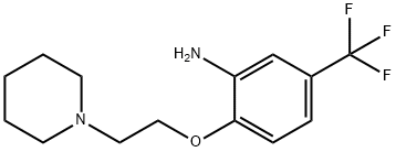 2-[2-(1-PIPERIDINYL)ETHOXY]-5-(TRIFLUOROMETHYL)-ANILINE Struktur